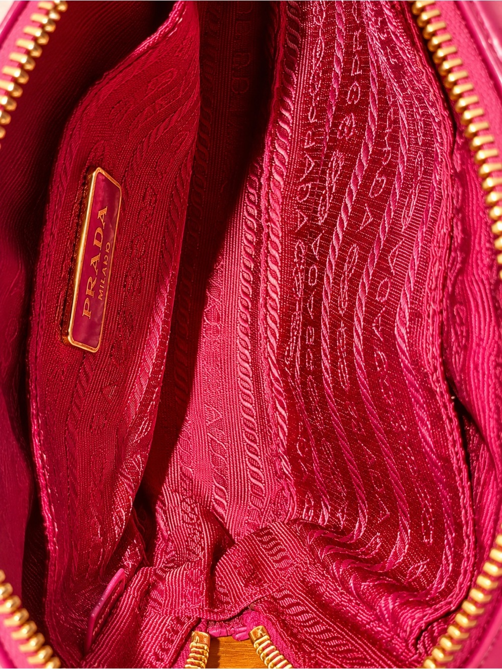Prada Pink Saffiano Crossbody Bag Entrupy Authentication Included - Picture 6 of 9